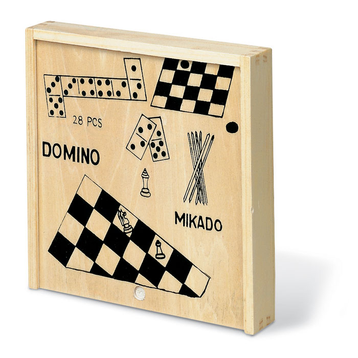 KC2941-40 TRIKES 4 games in wooden box KC2941-40 TRIKES 4 games in wooden box