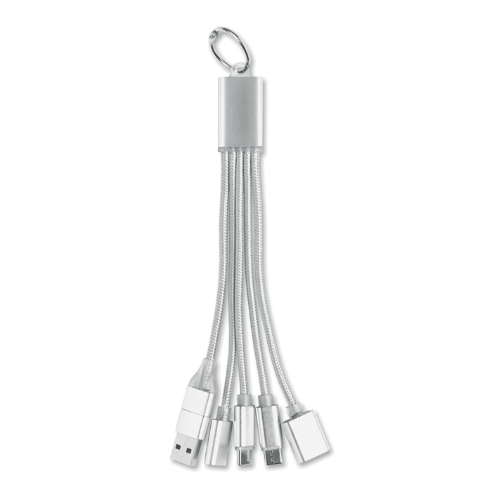 3-in-1 charging cable keyring