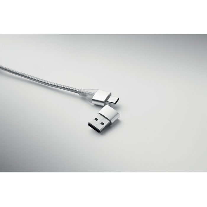 3-in-1 charging cable keyring