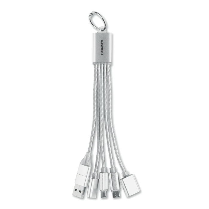3-in-1 charging cable keyring