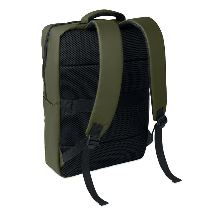 15" PU RPET laptop backpack