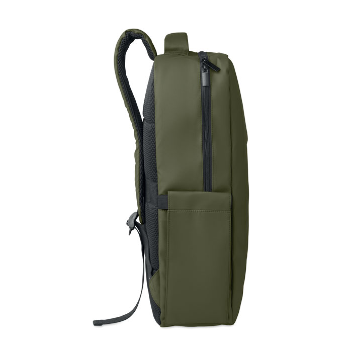 15" PU RPET laptop backpack