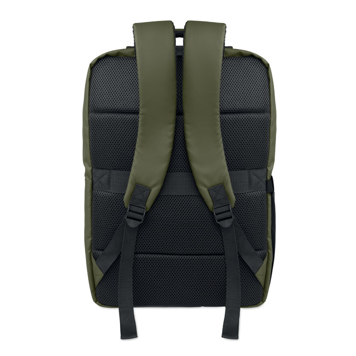 15" PU RPET laptop backpack