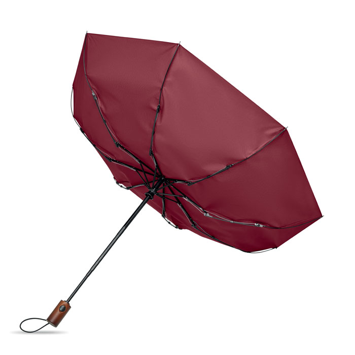 21" auto umbrella wood handle