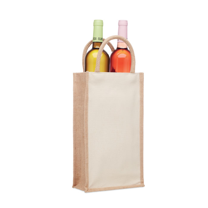 MO6259-13 CAMPO DI VINO DUO Jute wine bag for two bottles MO6259-13 CAMPO DI VINO DUO Jute wine bag for two bottles