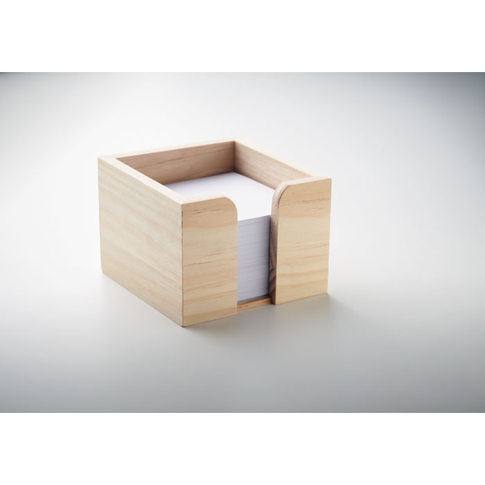 MO6482-40 SEQUOIA Wooden memo cube 600 plain MO6482-40 SEQUOIA Wooden memo cube 600 plain