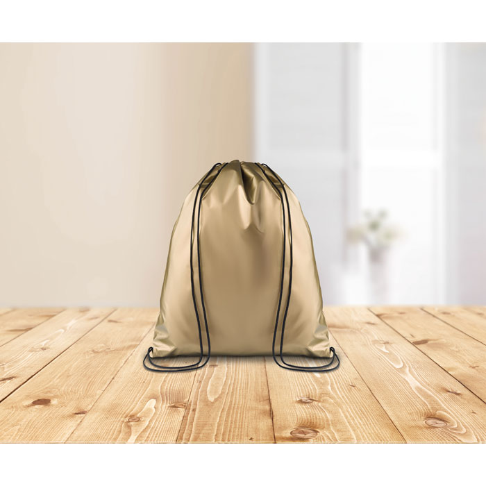 MO9266-98 NEW YORK Drawstring bag shiny coating MO9266-98 NEW YORK Drawstring bag shiny coating