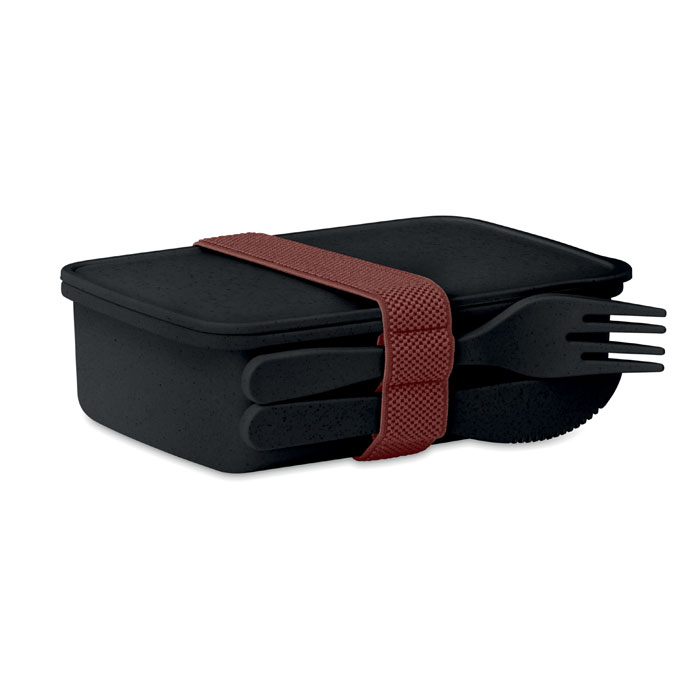 Fiambrera fibra de bambú y PP Astoriabox negra