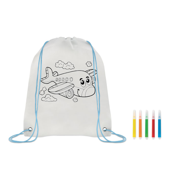 CARRYDRAW Non woven kids bag with pens