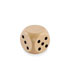 Schima houten dobbelsteen 3cm