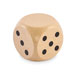Schima houten dobbelsteen 5cm