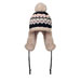 Gebreide muts met oorflap