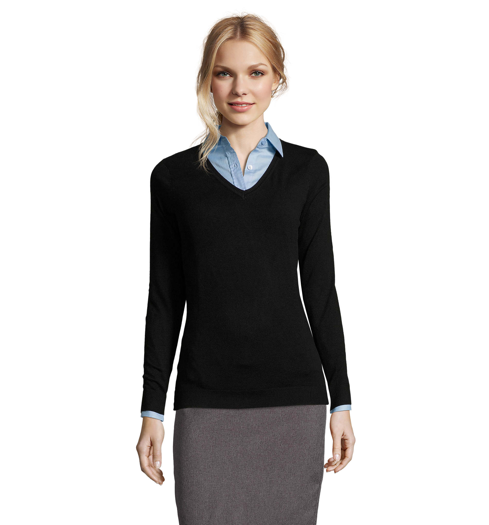 GLORY WOMEN V-NECK SWEATER